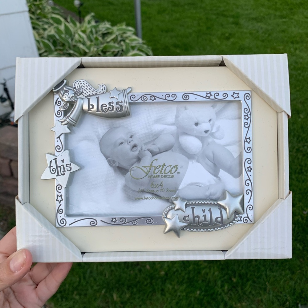 Baby picture frame religious